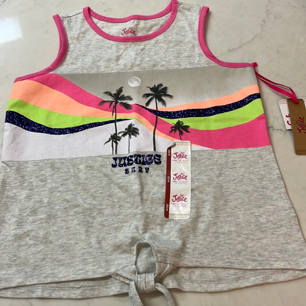 Justice Tank Med (10) New With Tags